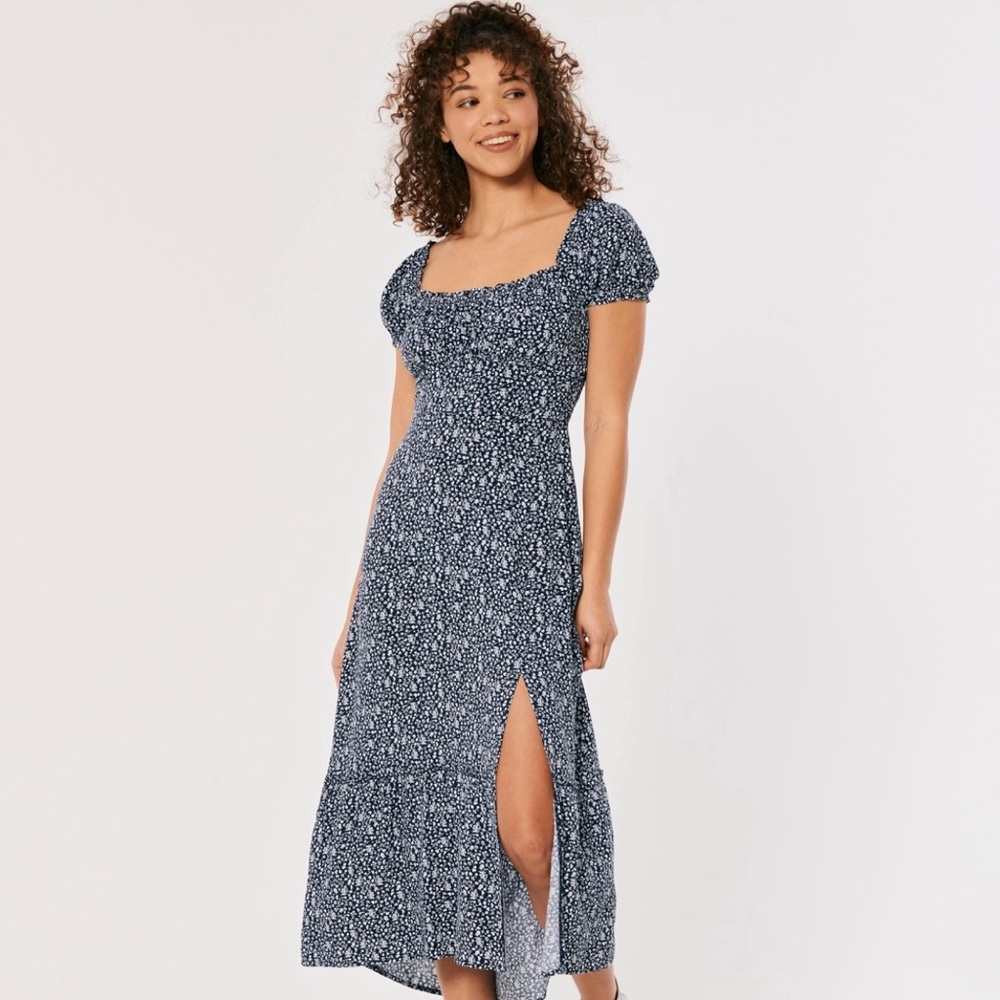 Mid Length Floral Dress